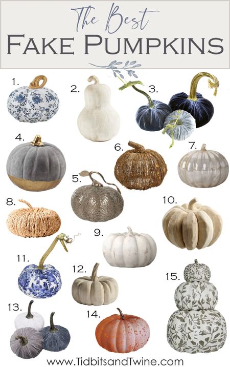 My favorite decorative pumpkins for a touch of elegance and texture in your Fall decor!

#LTKhome #LTKSeasonal #LTKstyletip