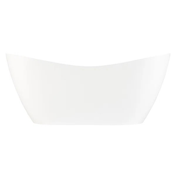 72" Sheba Acrylic Double-Slipper Tub With Foam | Wayfair North America