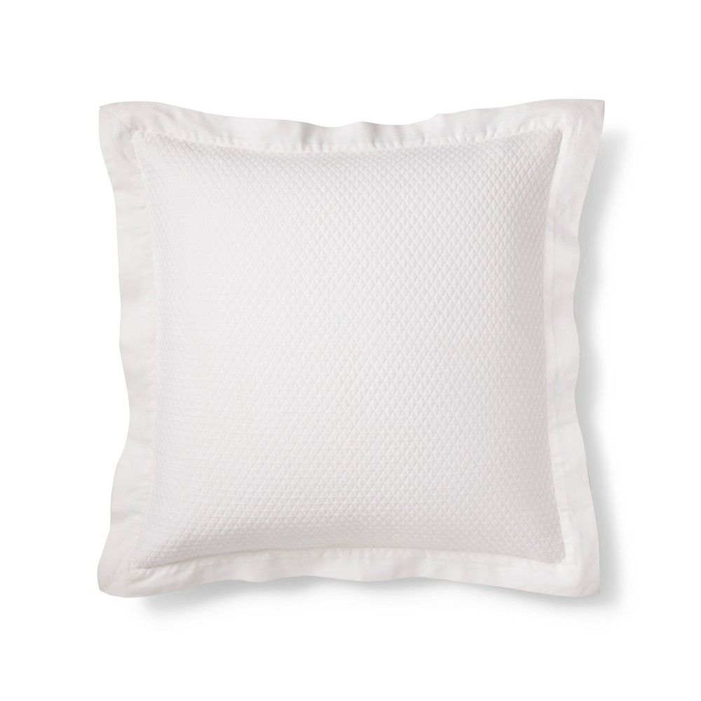 White Matelasse Euro Pillow - Fieldcrest , Adult Unisex, Blue | Target