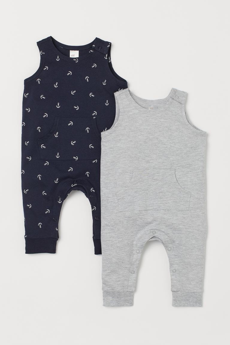 2-pack Sleeveless Romper Suits | H&M (US + CA)