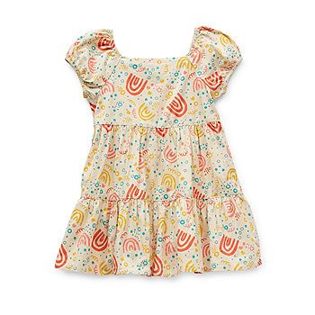 new!Okie Dokie Toddler Girls Short Sleeve A-Line Dress | JCPenney