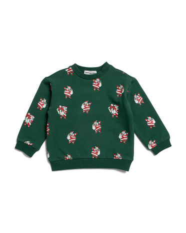 Infants Santa Print Sweatshirt | TJ Maxx