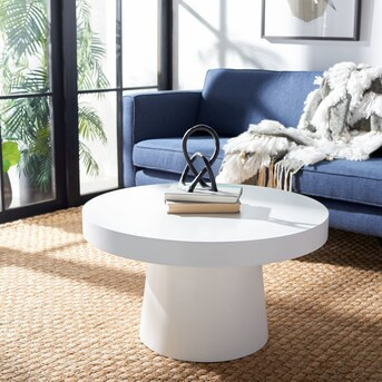 Safavieh Jaria White Modern Coffee Table | Lowe's