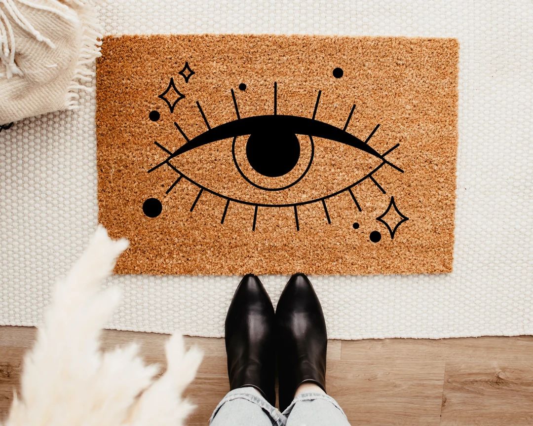Mystic Eye Doormat - Evil Eye Decor - Summer Doormat - Summer Decor - Porch Decor -Front Door Dec... | Etsy (US)
