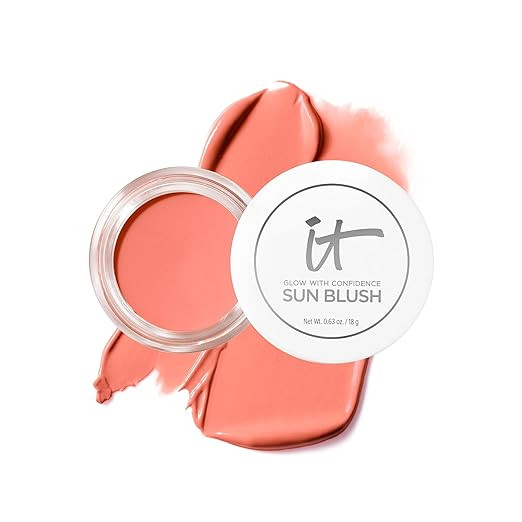 IT Cosmetics Glow with Confidence Sun Cream Blush - Blendable & Buildable Blush + Bronzer for a P... | Amazon (US)