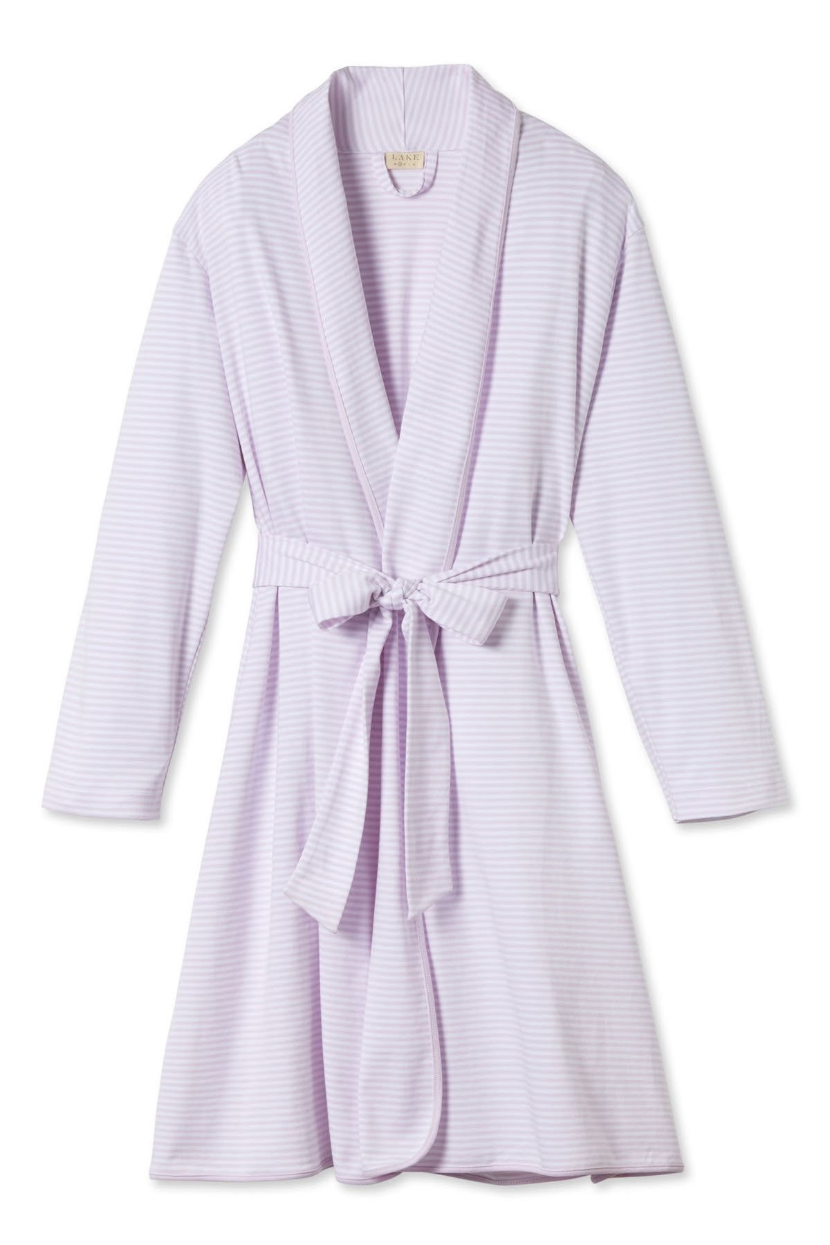 Pima Robe in Lavender | LAKE Pajamas