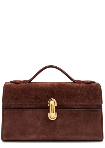 Symmetry Pochette suede top handle bag | Harvey Nichols