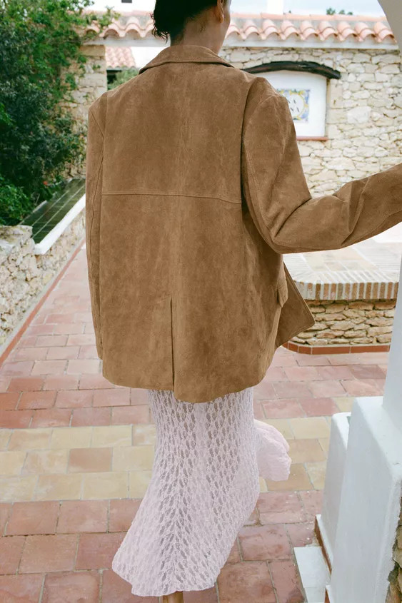 100% SUEDE BLAZER | Zara US