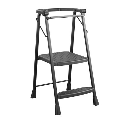 COSCO 2-Step Kitchen Stepper™ Folding Step Stool, Premium Safety Series, Ages 4+, Black | Target