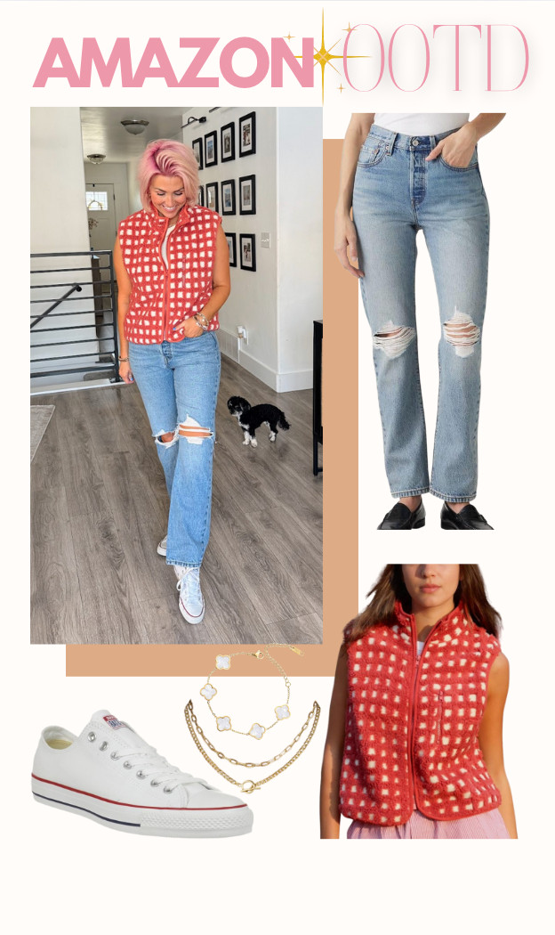 I can't with this vest!! Vest: Medium Jeans: 29 Shoes: TTS 

 #LTKSaleAlert #LTKFindsUnder50 #LTKStyleTip