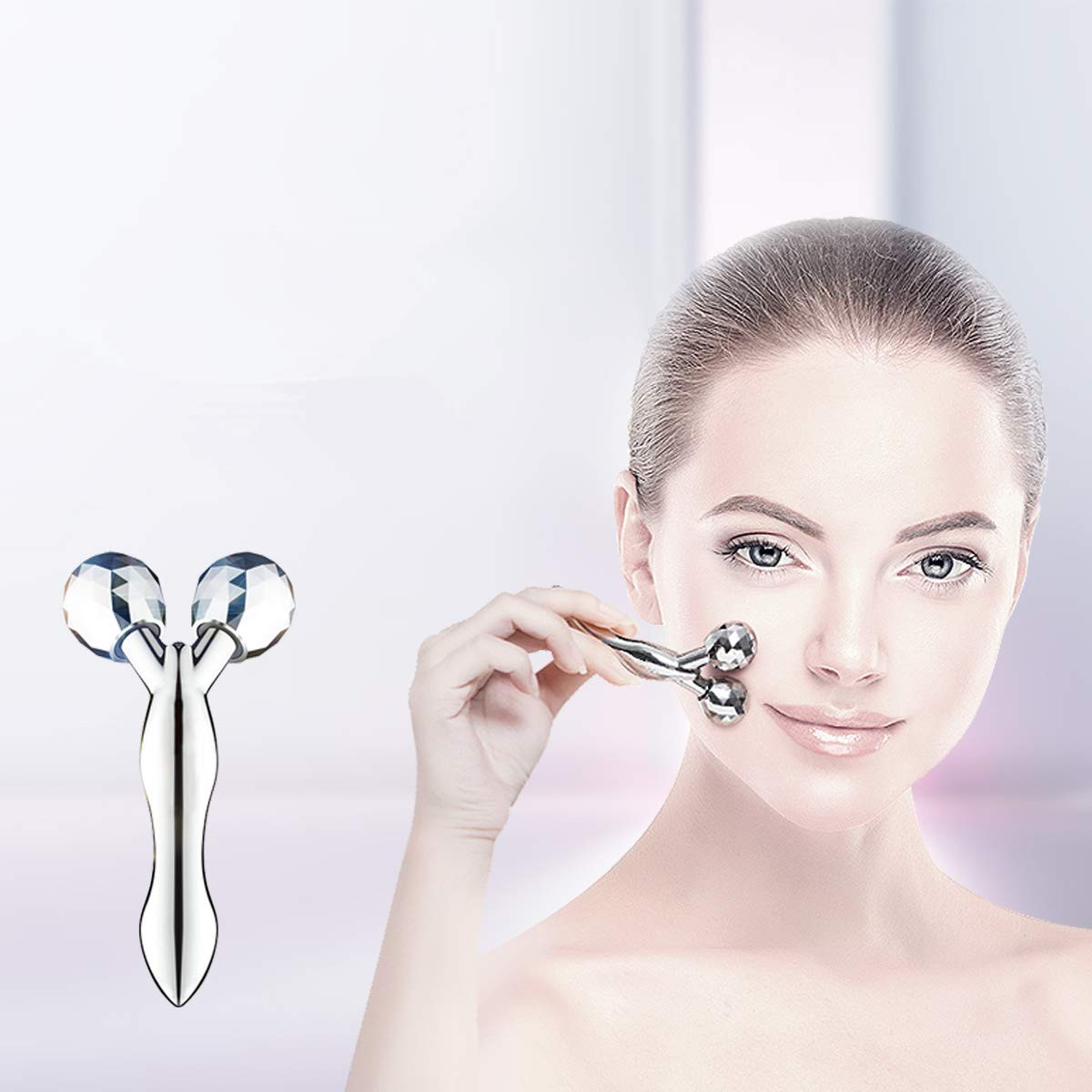 YEISEE 3D Y Roller Facial Ball Massager Face Lift Kneading Body Slimming Skin Promote Blood Circulat | Amazon (US)