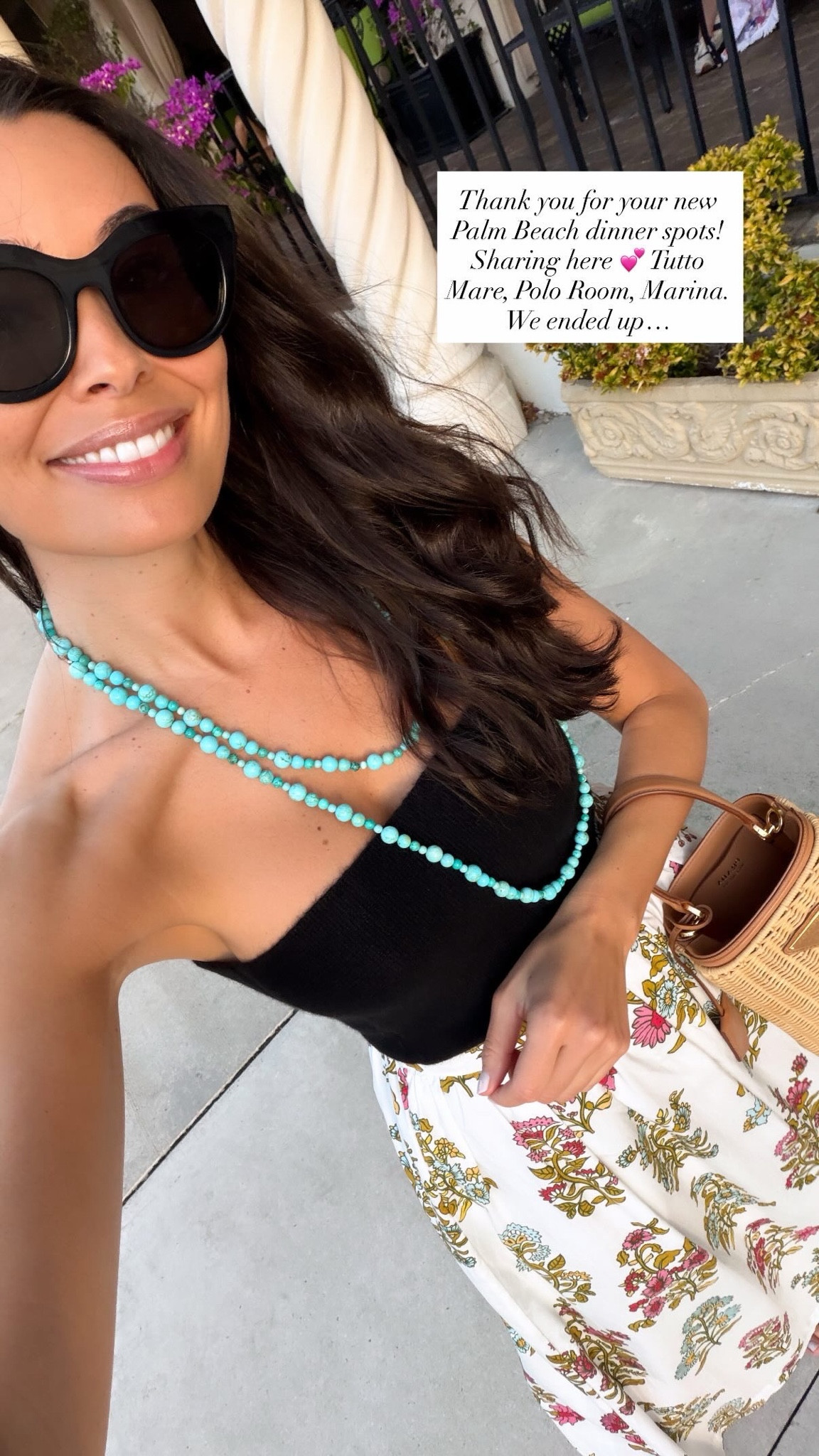 Tube top, spring outfit, Palm Beach outfit, vacation outfit, turquoise necklace, floral skirt. 

#LTKSpringSale #LTKootd #LTKSeasonal