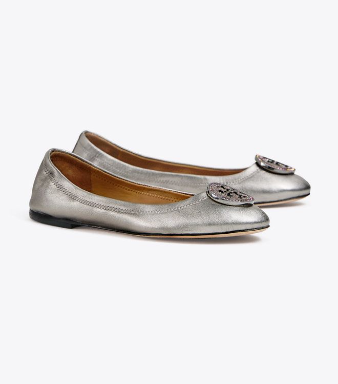 Tory Burch Liana Metallic Ballet Flat | Tory Burch US