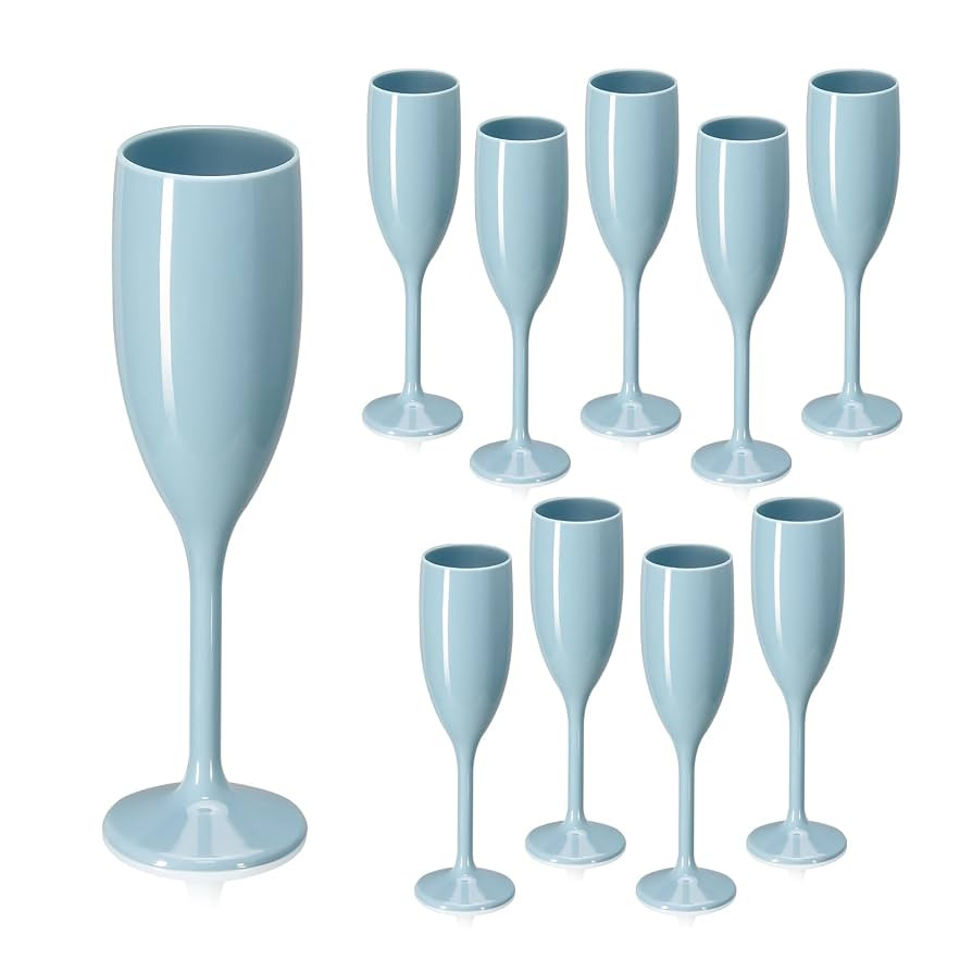 XUWAIDSGN Acrylic Champagne Flutes Toasting Glasses Unbreakable Mimosa Bar Glasses Reusable Wine ... | Amazon (US)