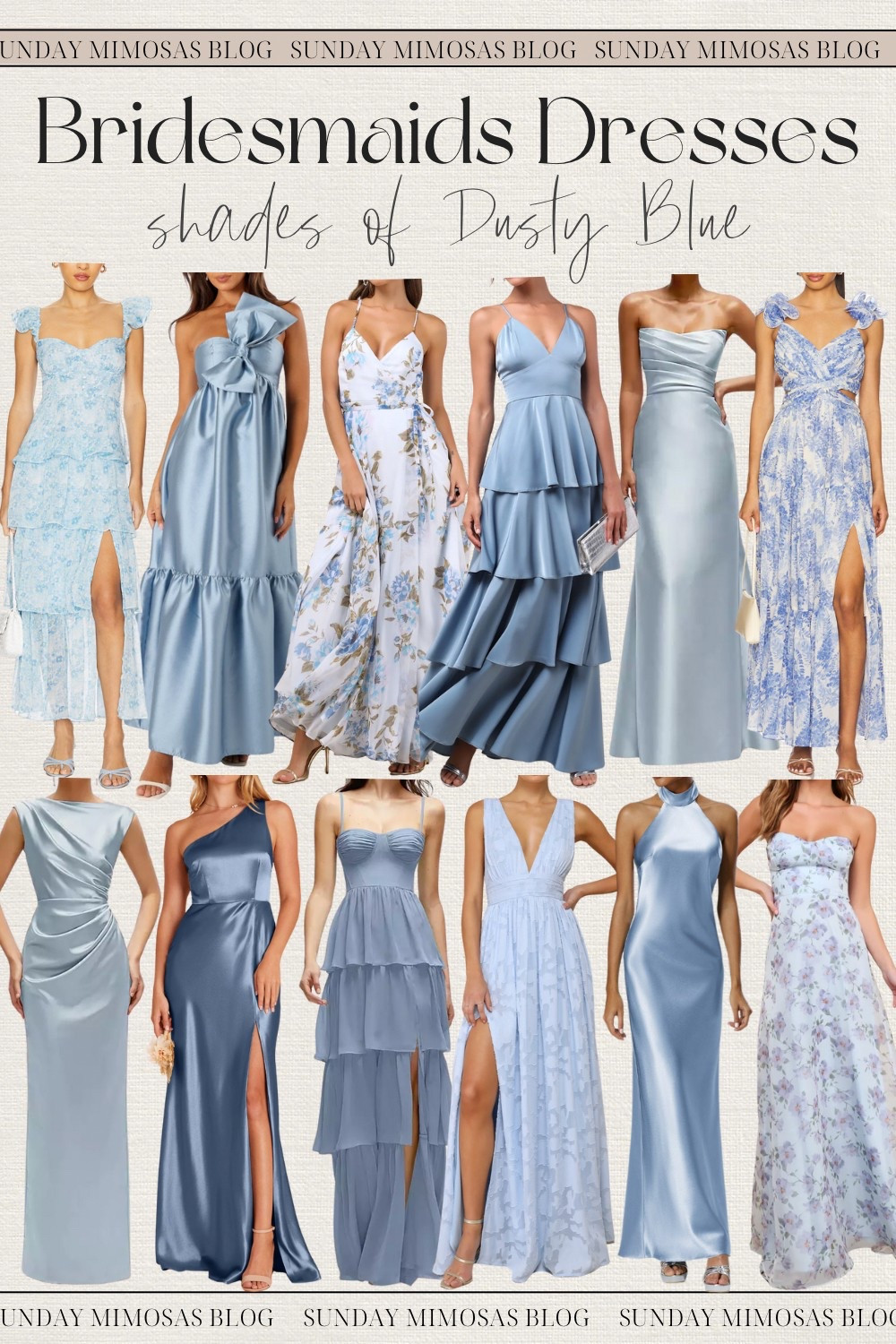 Blue bridesmaids dresses! ✨

If you’re looking for bridesmaids dresses in shades of blue, here are our favorite options! Dresses from Lulus, Dessy, Petal and Pup, Birdy Grey and AW Bridal! Most of these would work as formal Summer wedding guest dresses too!

Floral bridesmaids dresses, satin bridesmaids dresses, blue satin mix dress, dessy bridesmaids dresses, garden wedding bridesmaids dresses, garden party wedding

#LTKParties #LTKSeasonal #LTKWedding