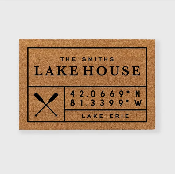 Lake House Doormat Lakehouse Doormat Lake Life Doormat | Etsy | Etsy (US)