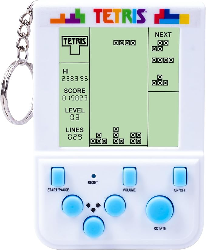 Tetris Keyring Handheld Arcade Game – Officially Licensed Mini Retro Console with LCD Screen, S... | Amazon (US)