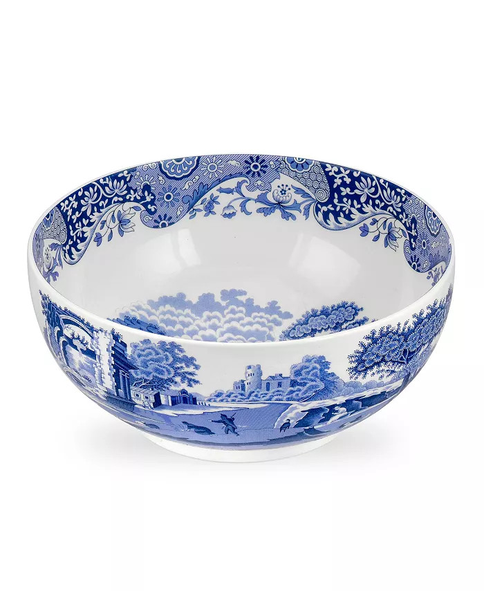 Blue Italian Deep Round Bowl | Macy's Canada