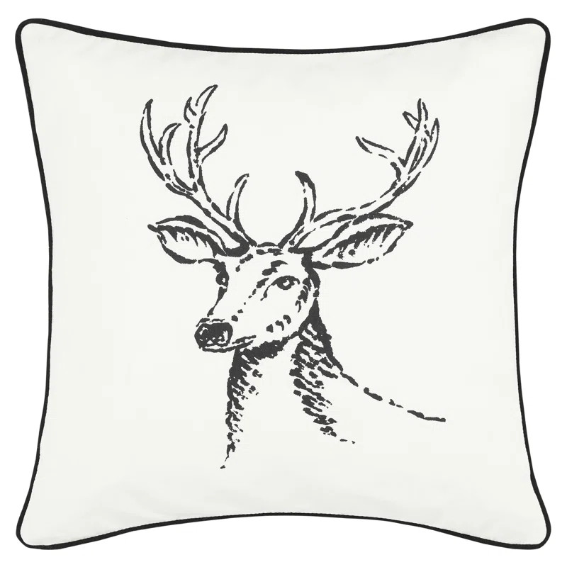 Eddie Bauer Winter Morning Stag Throw Pillow | Wayfair North America