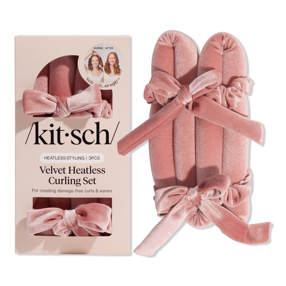 Kitsch Velvet Heatless Curling Set - Terracotta | Ulta