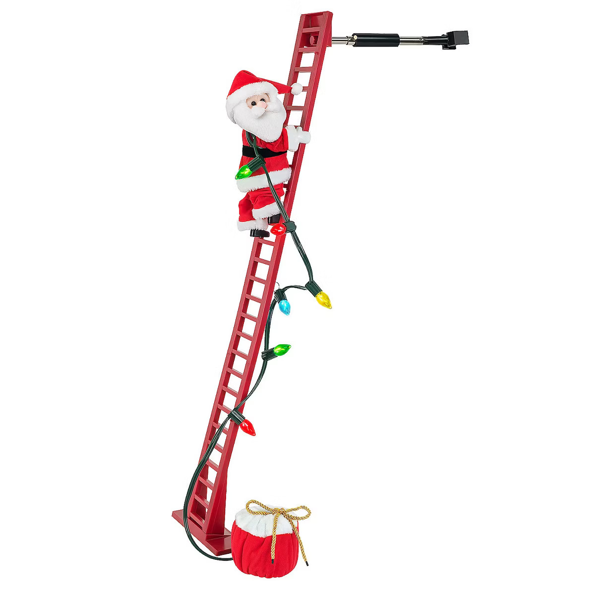 Mr. Christmas Plush LED Lighted Climbing Santa - 40 in - Red | Target