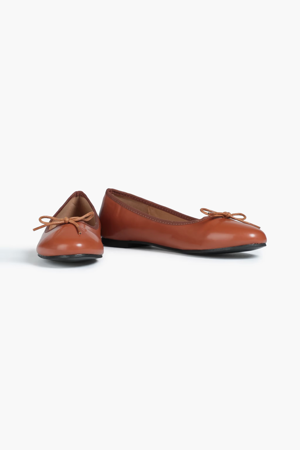 Amelie bow-embellished leather ballet flats | The Outnet (US and CA)