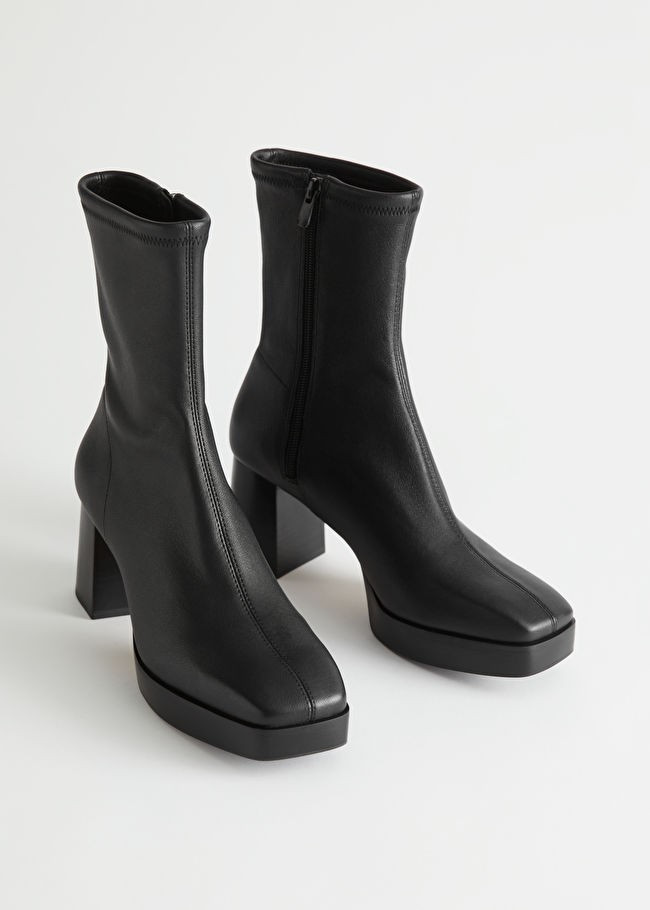 Block Heel Stretch Boots | & Other Stories (EU + UK)