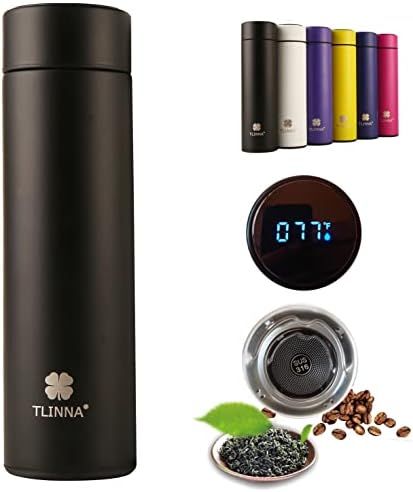 Coffee thermos,Coffee bottle,Tea Infuser Bottle,Smart Sports Water Bottle with LED Temperature Di... | Amazon (US)