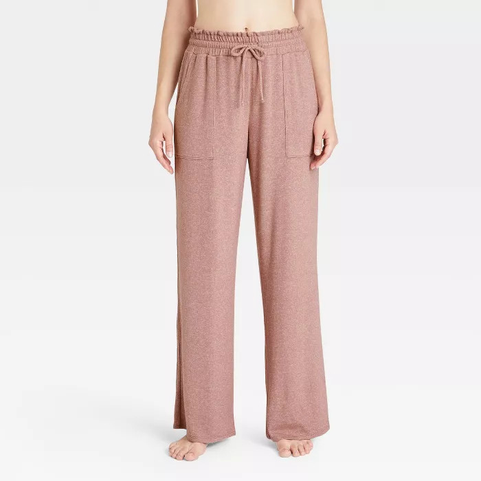 Women's Perfectly Cozy Wide Leg Lounge Pants - Stars Above™ Mauve S | Target