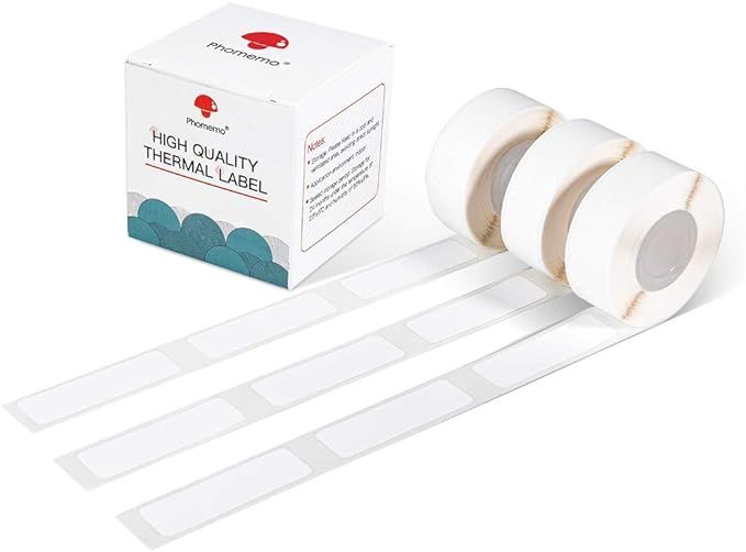 Phomemo D30 Thermal self-Adhesive Label, 3/8" X 1 1/2" (12mm X 40mm) 160 Labels/Roll, Compatible ... | Amazon (US)