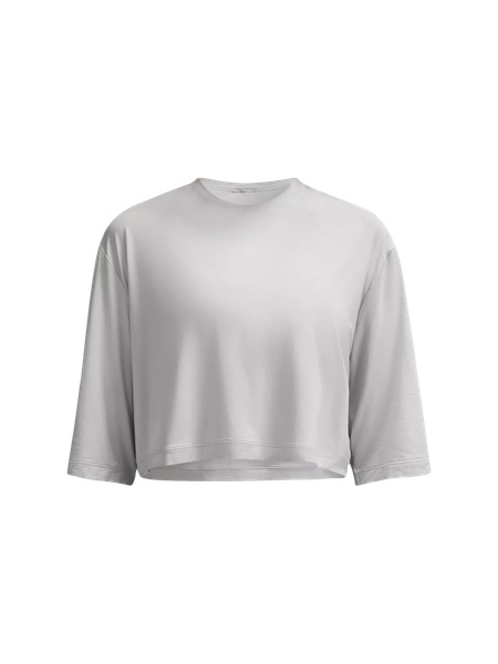 Modal Relaxed-Fit Cropped Short-Sleeve Shirt | Lululemon (US)