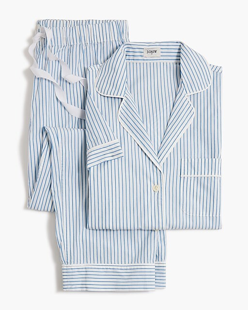 Short-sleeve pajama set with cropped pant | J.Crew Factory