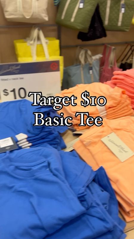 Target $10 basic tees are back! 🙌🏻 Comment “basic” for the direct link sent to you or shop via the link in my bio! 

#LTKfindsunder50 #LTKstyletip #LTKSeasonal