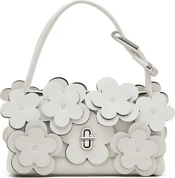 Marc Jacobs The Mini Dual Daisy Appliqué Leather Top Handle Bag | Nordstrom | Nordstrom