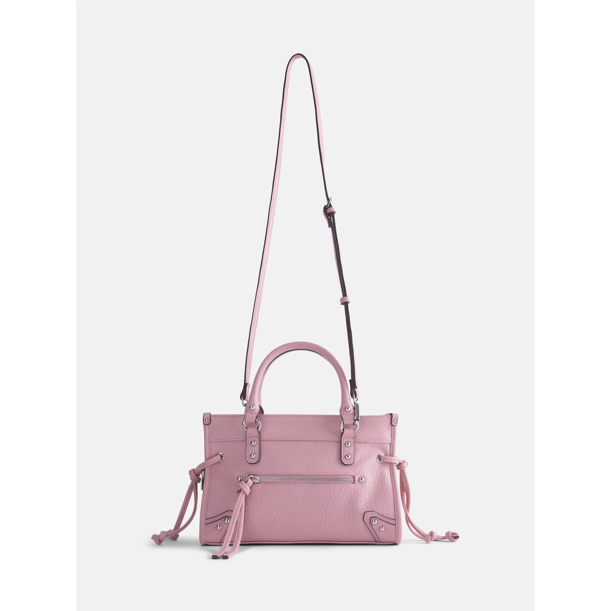 No Boundaries Women's Fashion Square Tote Bag, Stone Rose | Walmart (US)