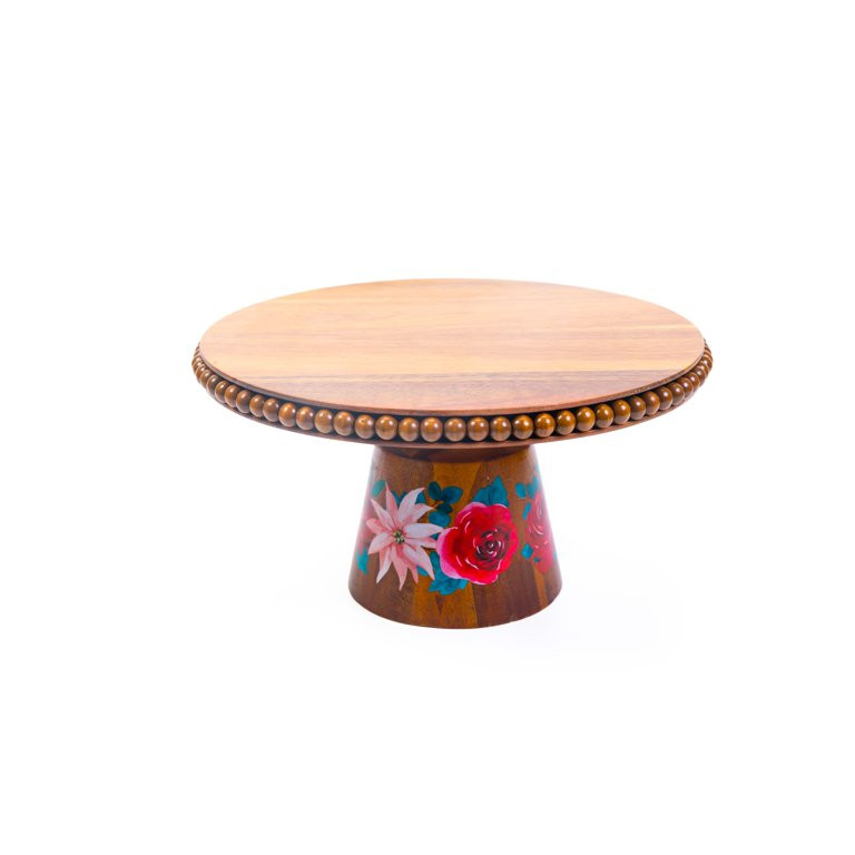 The Pioneer Woman Printed Acacia Wood Cake Stand | Walmart (US)