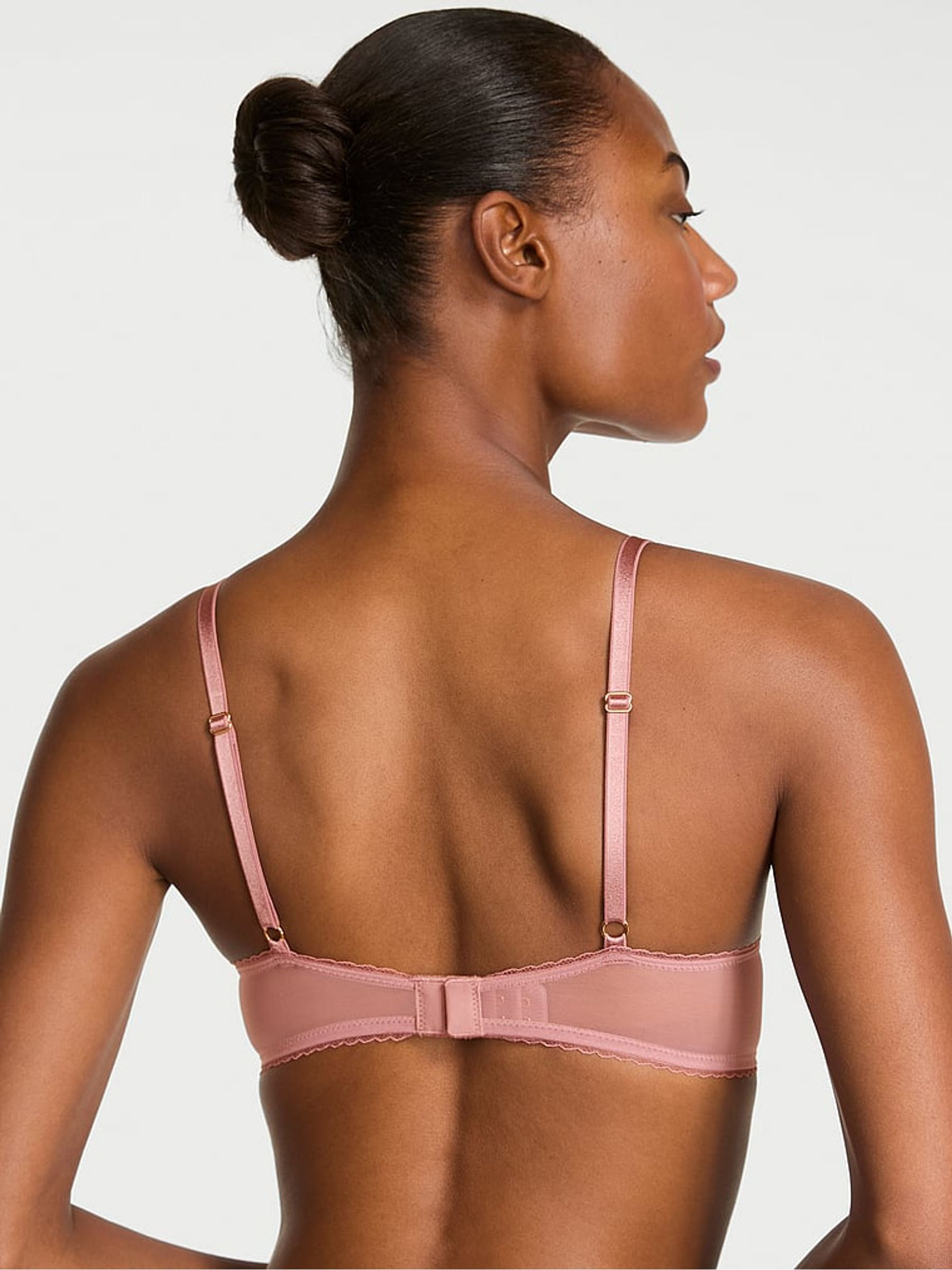 Pink Rose Lightly Lined Demi Blossom Embroidery Bra | Victoria's Secret UK