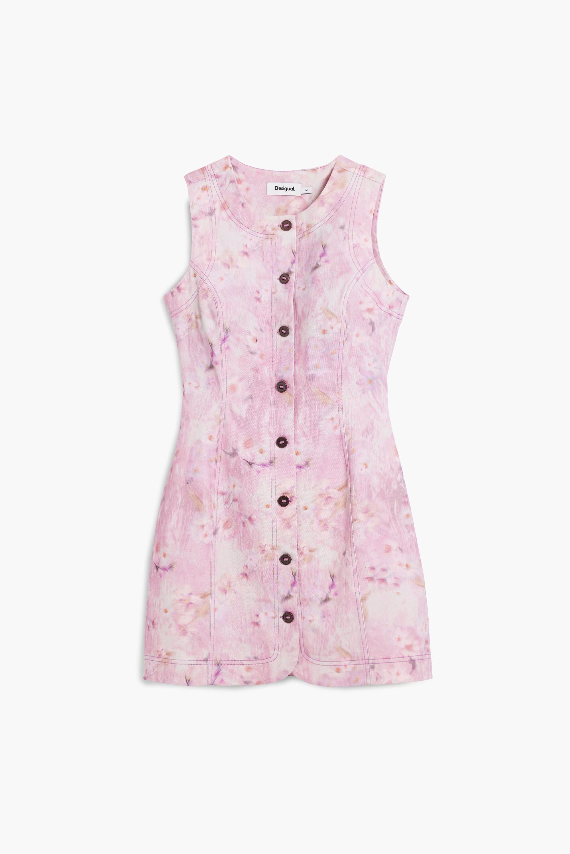 Short dress with buttons | Desigual USA,CA