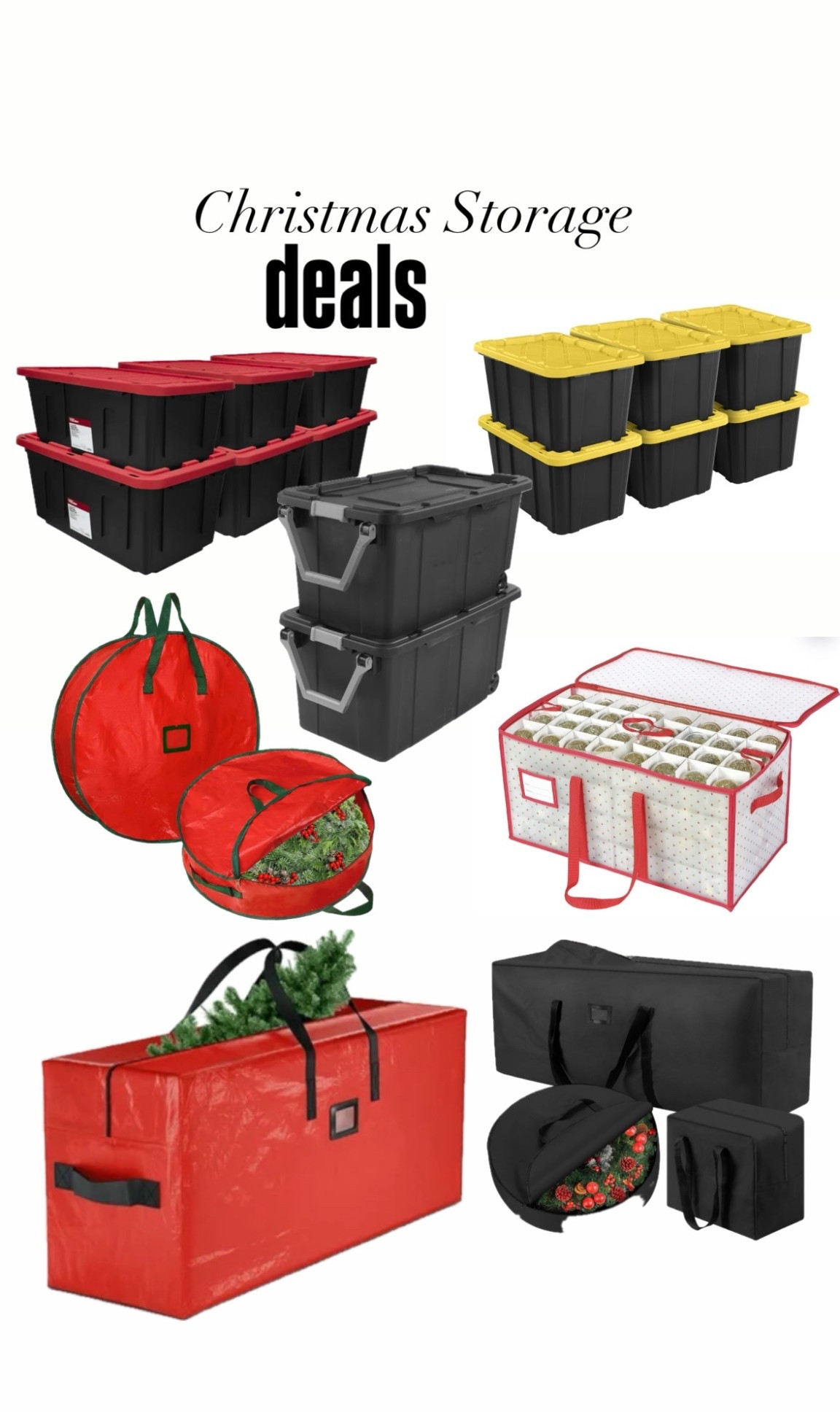 Sad to already be thinking about but I actually enjoy having storage dedicated to Christmas decorations. It actually makes putting it away enjoyable. I found the best deals online for everything you need from garland, tree, wreath and ornament storage

#LTKSeasonal #LTKHoliday #LTKHome