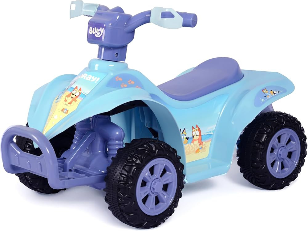 Bluey 6V ATV Quad for Kids - Powerful and Safe Ride-On Toy with Rechargeable Battery - Forward an... | Amazon (US)