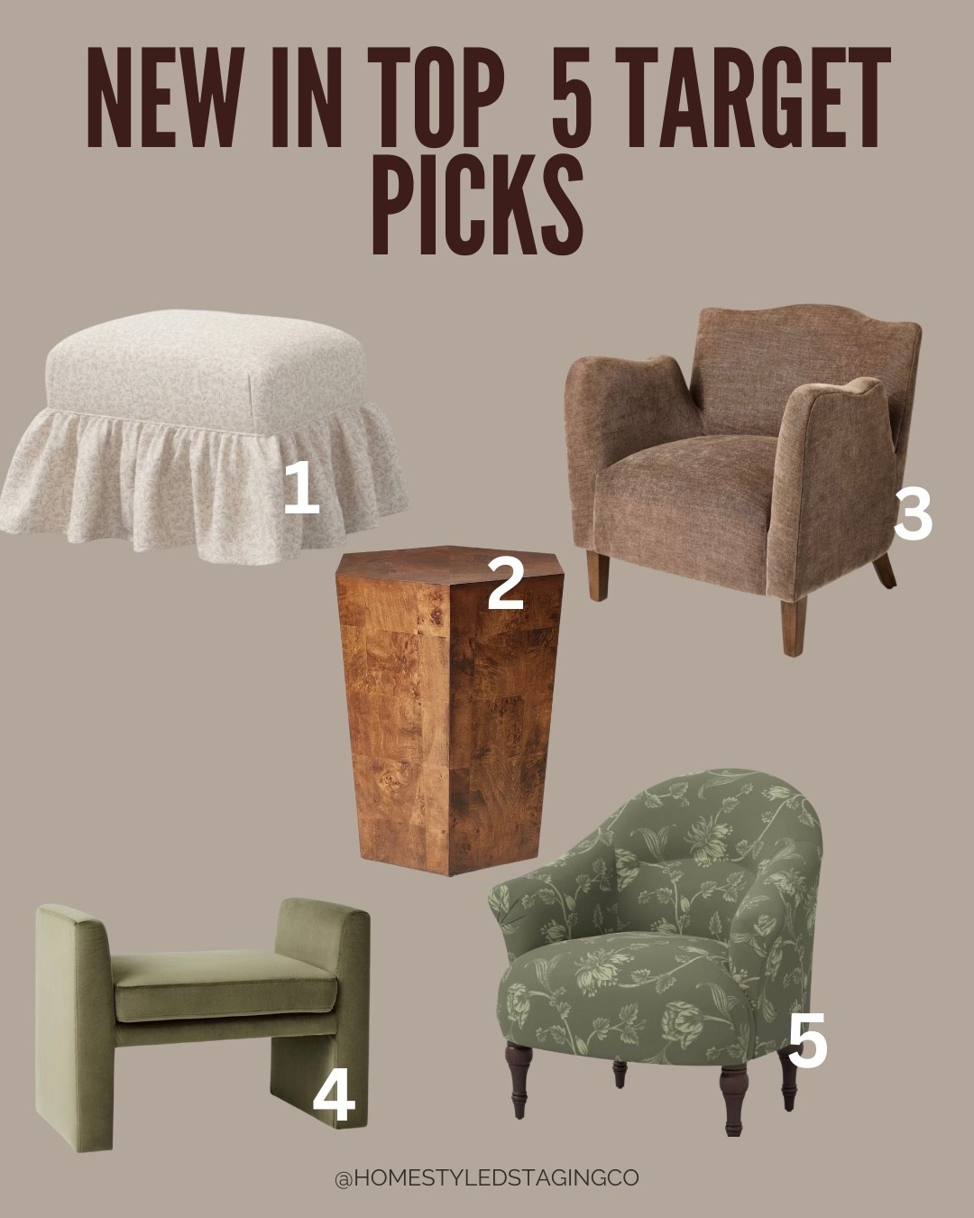 New in my Top 5 Target picks 🤎

These feel designer, cozy, and timeless — the kind of pieces you build a room around. Perfect for living rooms, bedrooms, or a cozy reading corner.

All 5 are linked here ✨

#LTKHome #LTKBeauty