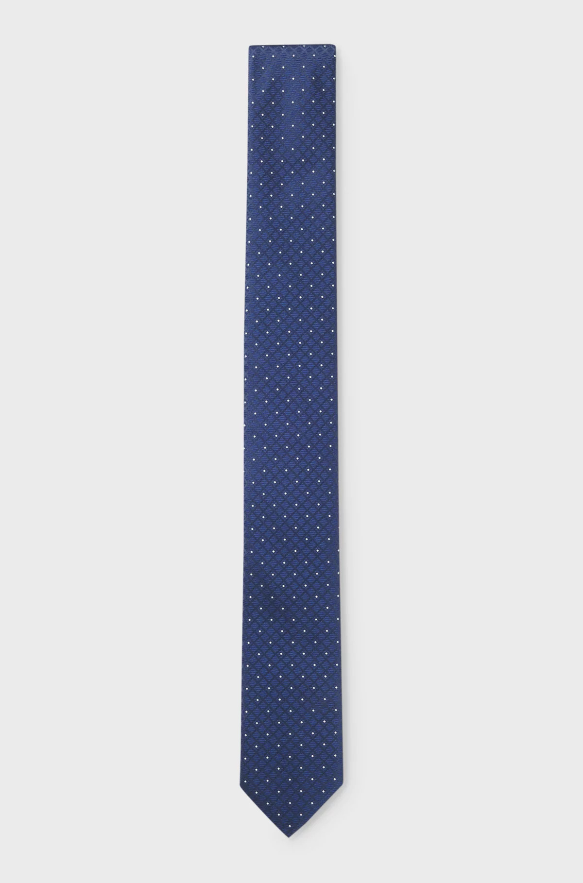 Jacquard-pattern tie blended with silk | Hugo Boss (UK)