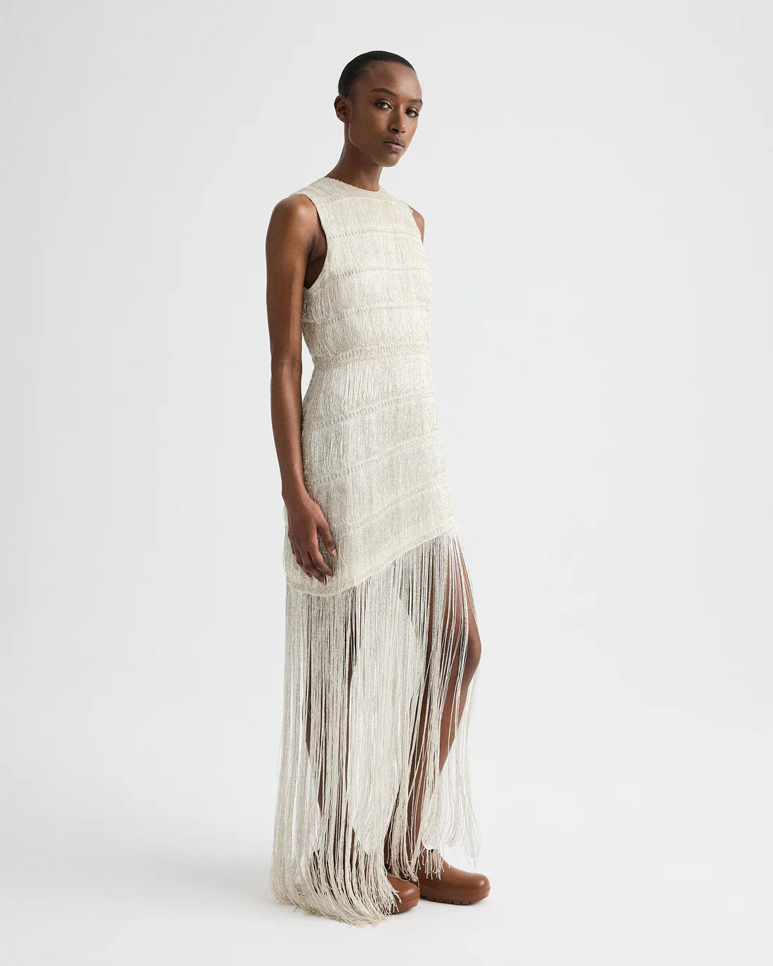 Stairway to Heaven Dress in Knotted Silk Thread | TWP
