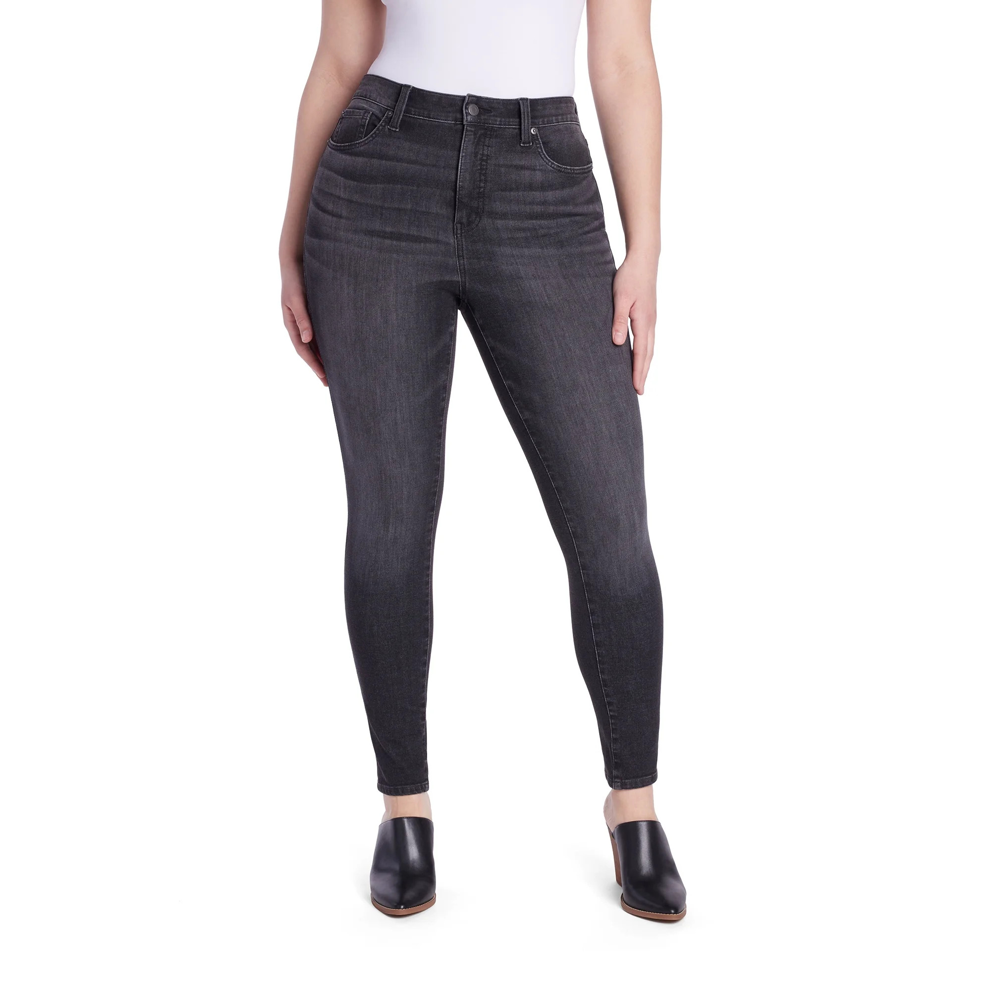 Time and Tru Women's High Rise Curvy Jeans, 29" Inseam for Regular, Sizes 4-22 | Walmart (US)