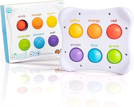 Fat Brain Toys Dimpl Duo, Early Learning Sensory Toy for Babies 1 Year+ & Toddlers, Interactive B... | Amazon (US)