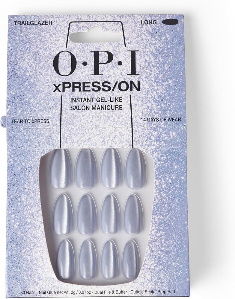 OPI xPRESS/ON Press On Nails, Up to 14 Days of Gel-Like Salon Manicure, Vegan, Sustainable Packag... | Amazon (US)