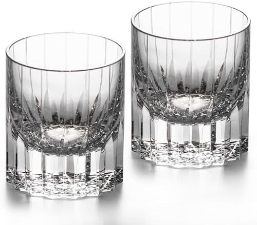 KAMMAK Crystal Whiskey Glasses Set of 2, 7.27oz Old Fashioned Glasses Stemless, Hand Blown White ... | Amazon (US)