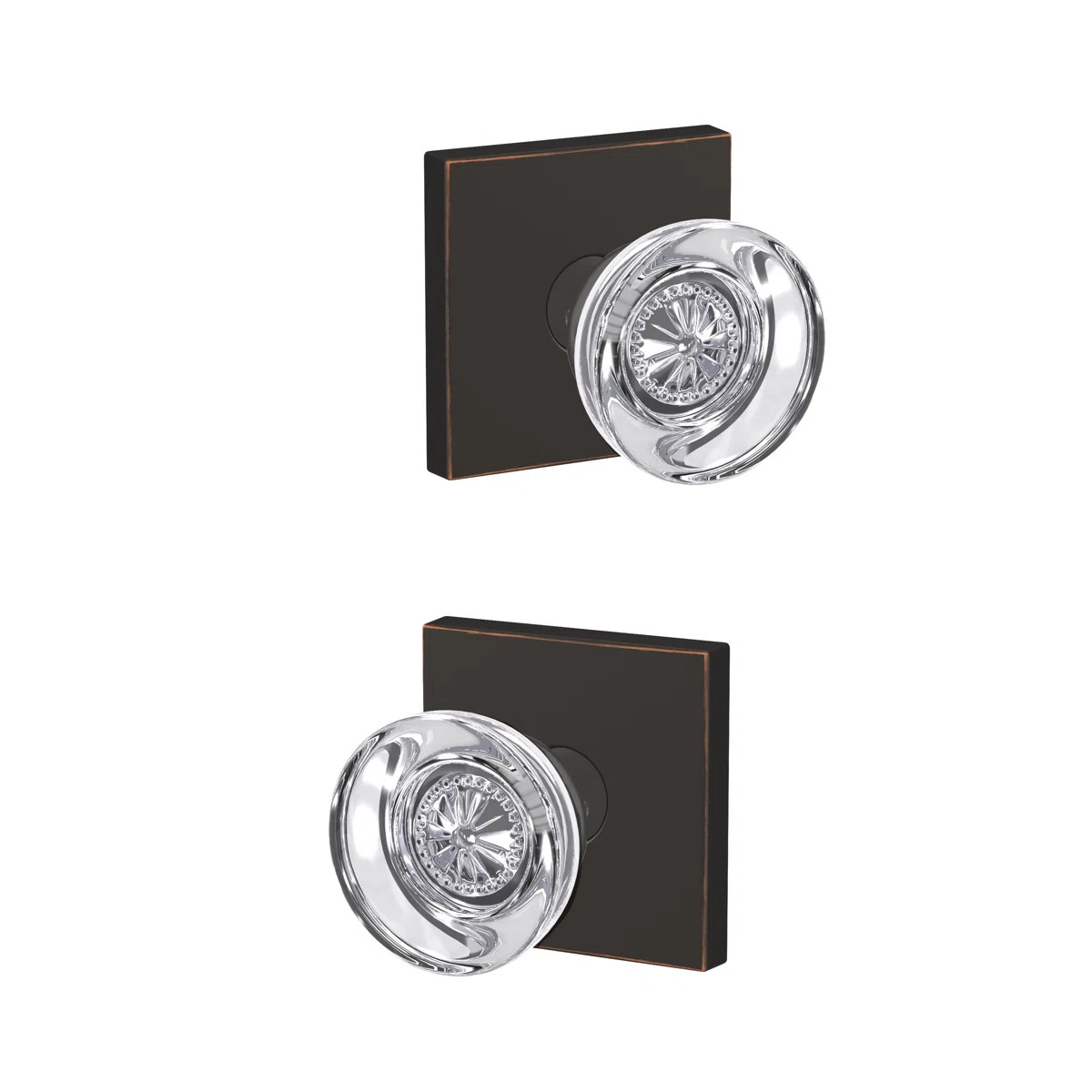 Custom Hobson Hall-Closet and Bed-Bath Glass Knob with Collins Trim | Wayfair North America