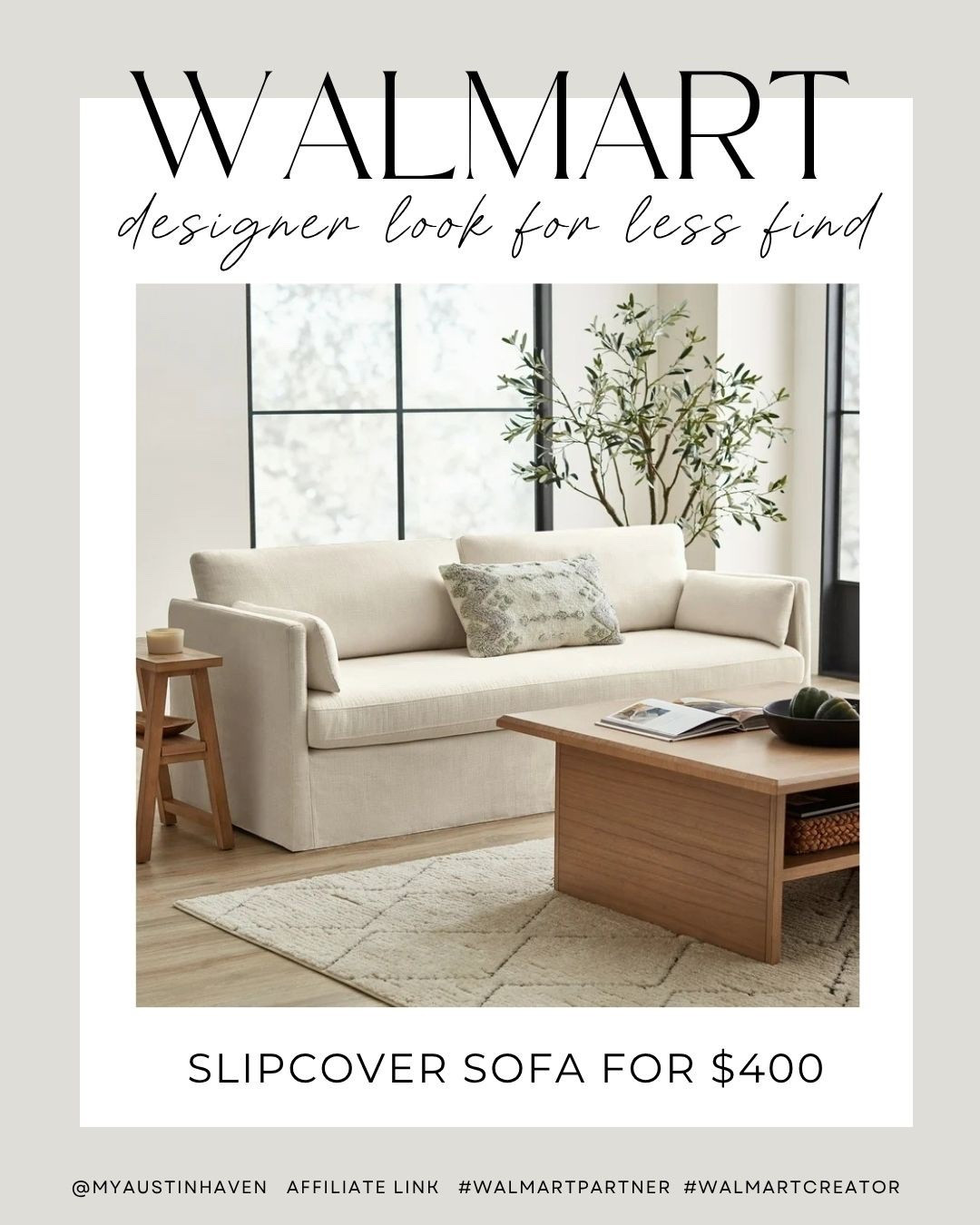 Check out this gorgeous slipcover sofa for $400! #walmartpartner 

Slipcover, affordable sofa, neutral sofa, walmart finds, walmart home 

#LTKHome #LTKSaleAlert