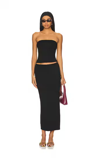 Natalie Skirt Set in Black | Revolve Clothing (Global)